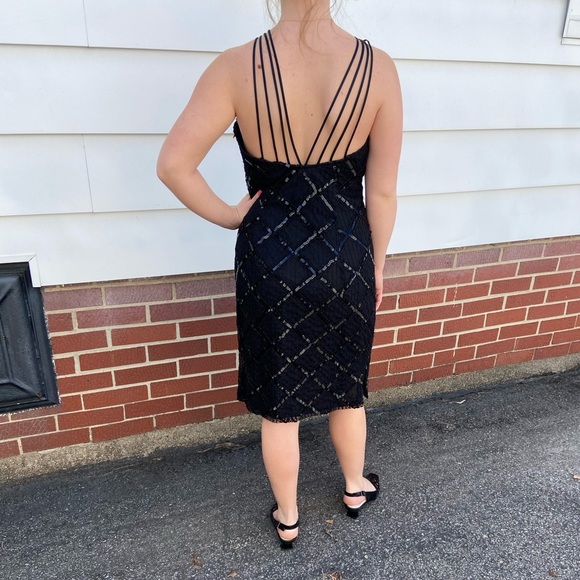 Vintage Black Party Dress - Picture 4 of 6